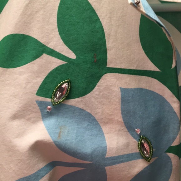 Tory Burch multi color abstract with stones cotton - Picture 8 of 8